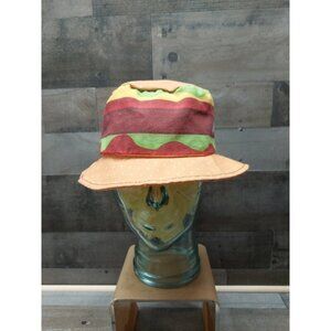 Araina Hamburger Print Reversible Thai Brand Street Wear Men's Bucket Style Hat